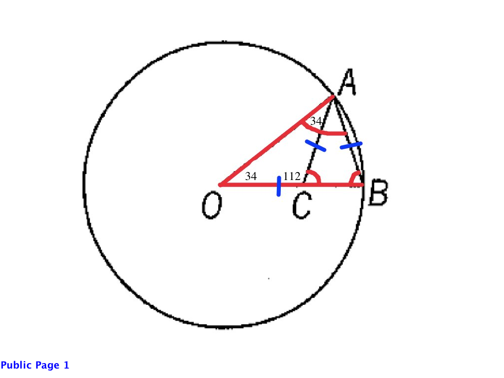 triangle OAB 1