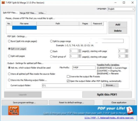 7-PDF Split and Merge Pro 3.5.0.164