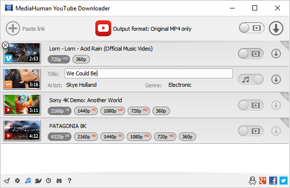 MediaHuman YouTube Downloader 3.9.9.50 (0512) (x86/x64) Multilingual
