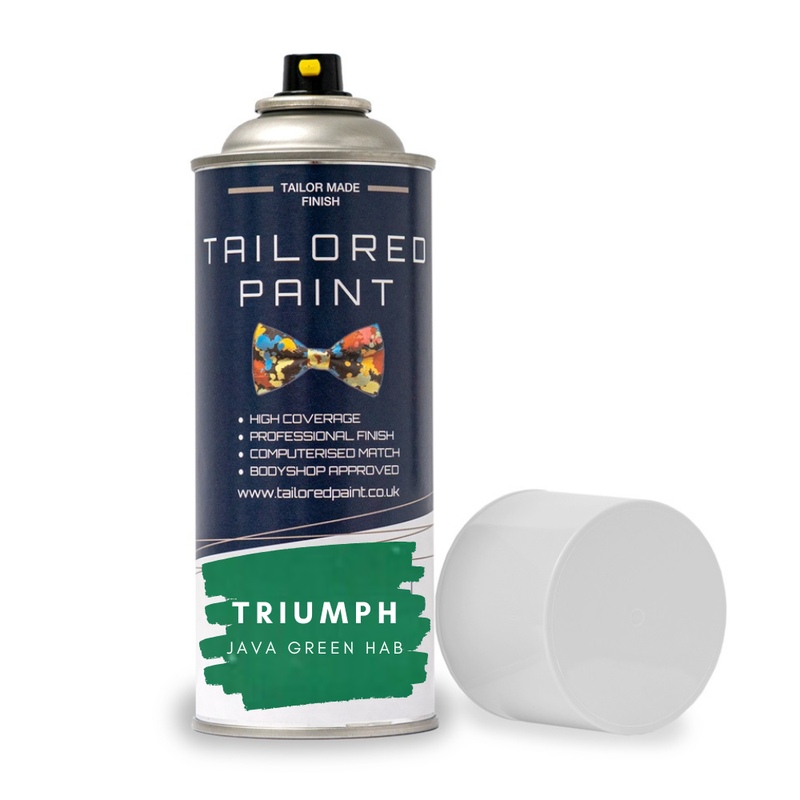 Java Green HAB Aerosol Paint Austin Rover,Tr7,Tr6,Mini,Metro,Mgb,Mgbt - Picture 1 of 3