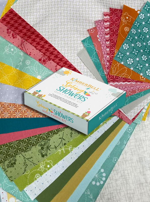 Spring Showers Quilt Kit Fabric Only by KimberBell Quilt in a Day