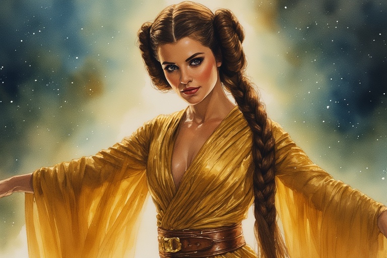Princess-Leia-in-Golden-outfit-(18)