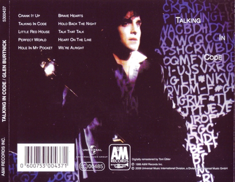 Glen Burtnick - Talking In Code (1986) [Reissue 2008] Lossless