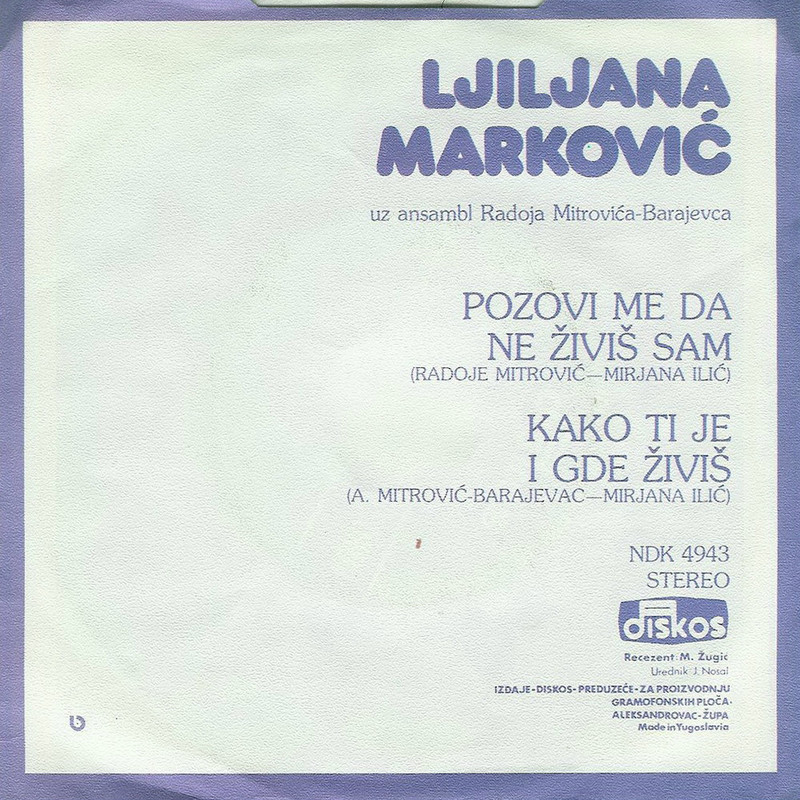 Ljiljana Markovic 1979 z