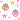 sparkles and strawberry pixel