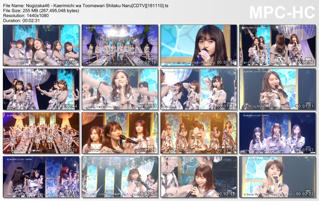 Nogizaka46 - Kaerimichi wa Toomawari Shitaku Naru[CDTV][181110].