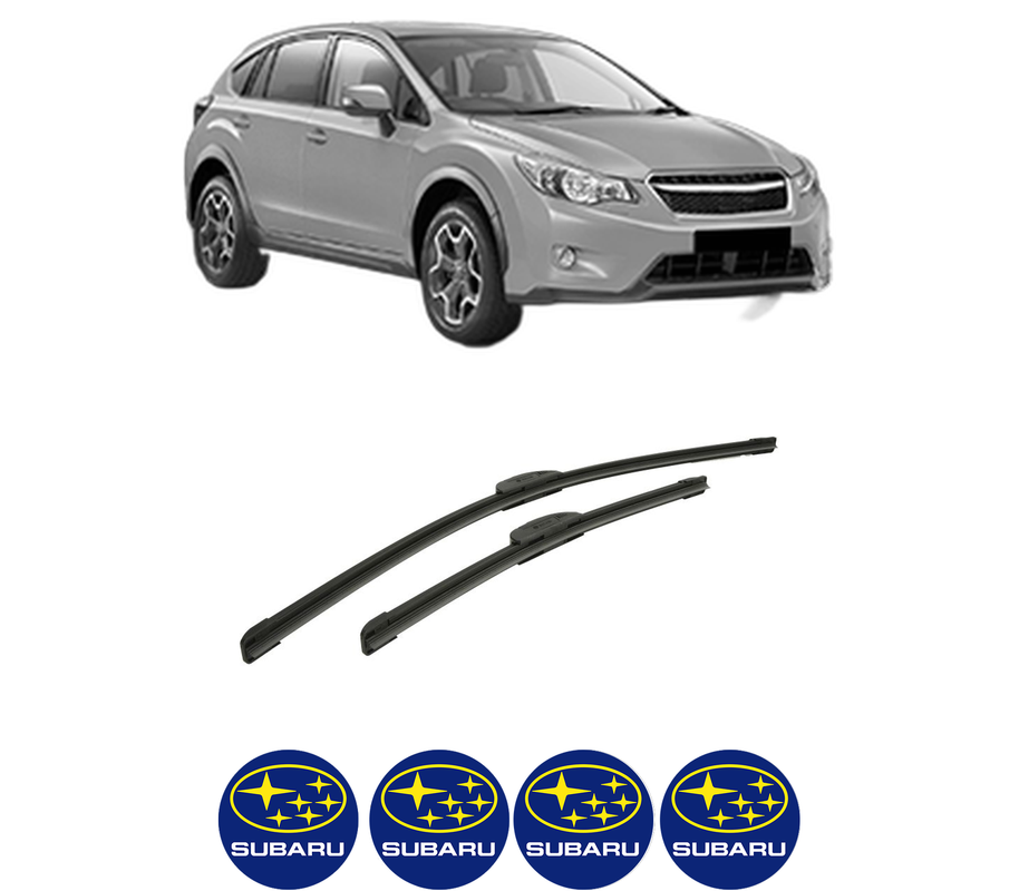 Set stergatoare auto SUBARU XV (_GP_) din 2012-2017, pentru parbriz auto, 2 bucati, Bosch Aerotwin Retrofit, din cauciuc siliconat rezistent, 4 Stickere Auto SUBARU