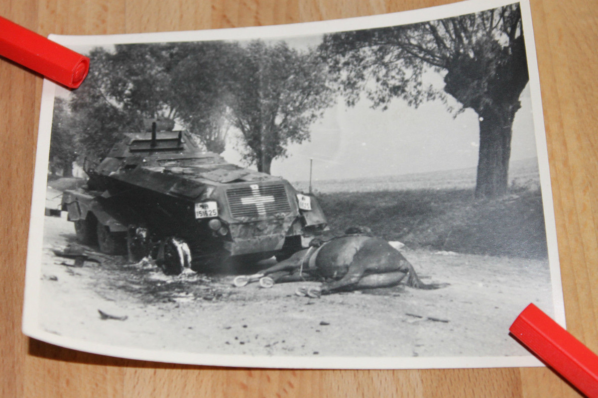 FOTO 2.WW 2. Weltkrieg 2.WK Polen Spähwagen Ostf