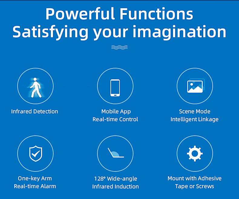 Tuya WiFi PIR Motion Sensor  Smart Home Security Human Body Infrared Detector thumbnail 8 - Smart Switch Lanka