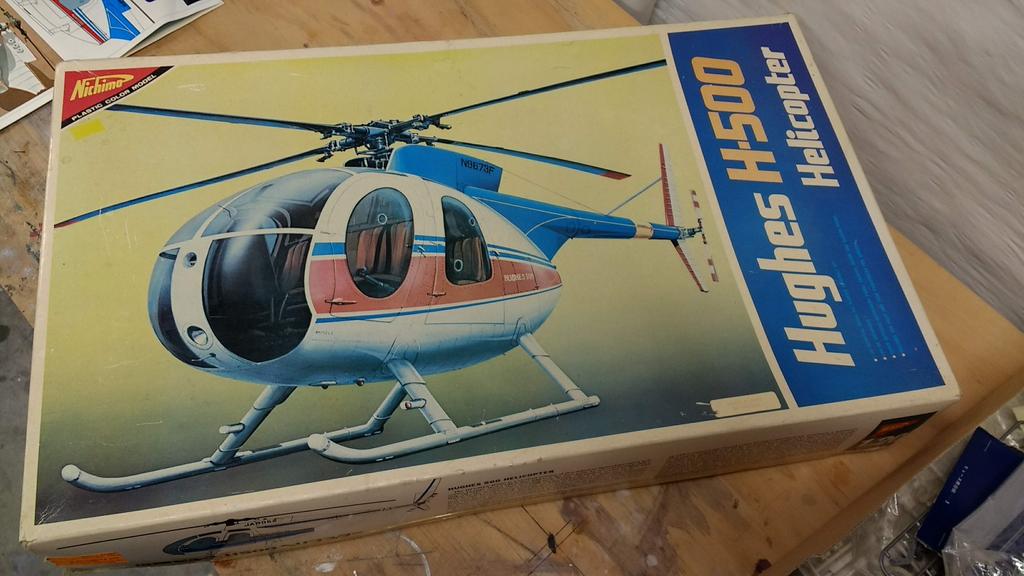 Nichimo Hughes H500 Helicopter 1/20 Model Kit Kawasaki