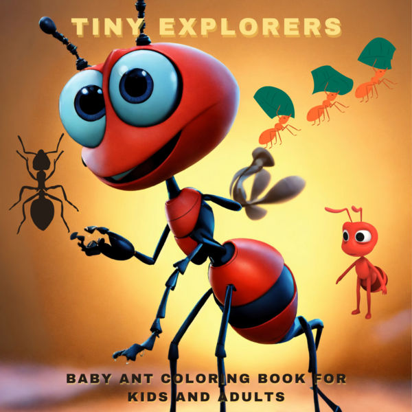 Tiny Explorers: A 30-Page Baby Ant Coloring Book for Kids and Adults