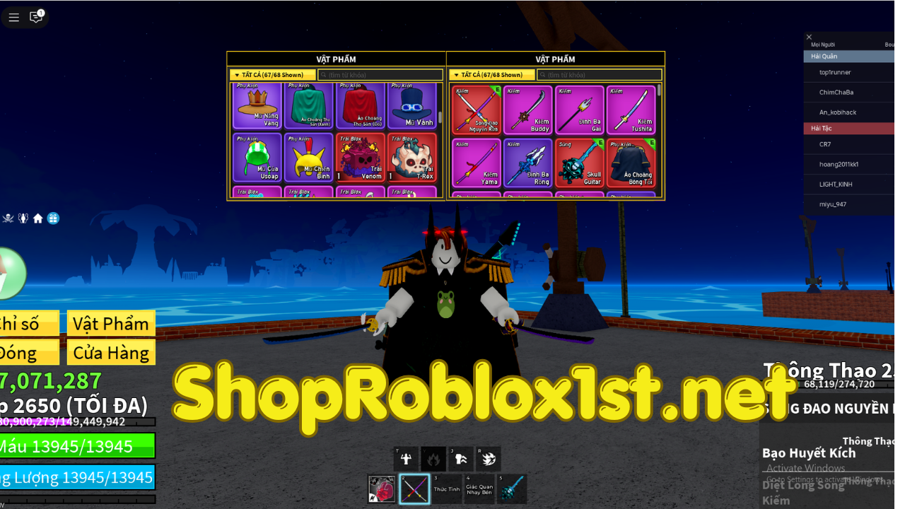 Acc blox fruits SANGUINE ART + V4 GHUOL Full Gear + CDK + SG + Godhuman