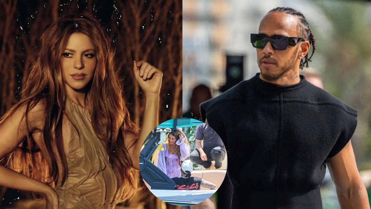 Lewis Hamilton inspirado por presencia de Shakira en el GP de España