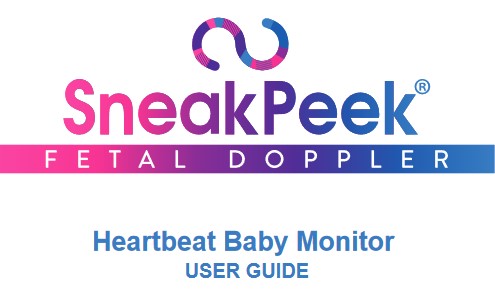 SneakPeek Fetal Doppler Instructions - SneakPeek®️