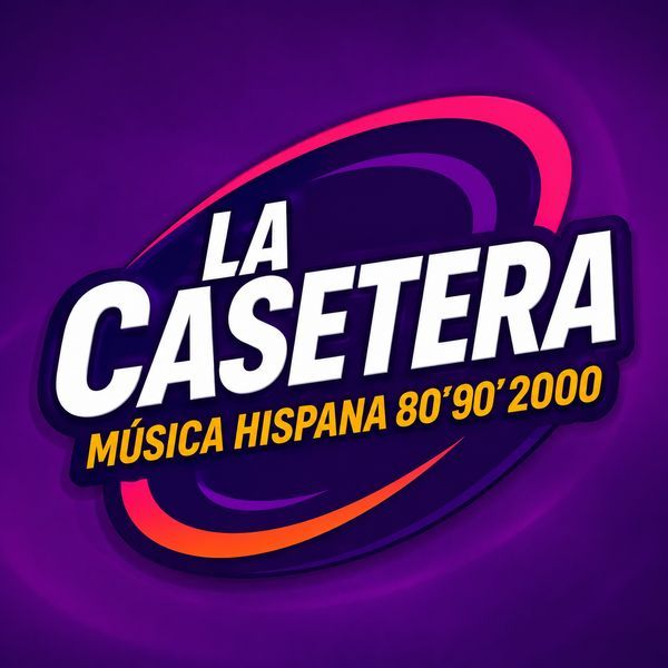 Logo de La casetera online música hispana 80' 90' 2000