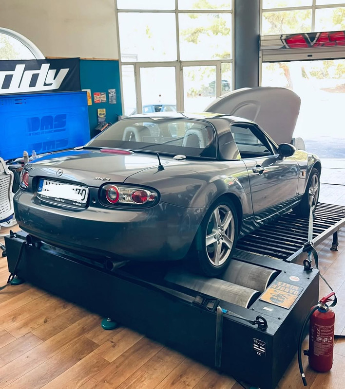 Mazda MX-5 NC 1.8 stage 1 dyno 147hp 180Nm DMS Tuned