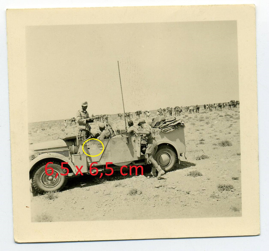 Afrika Kübelwagen Horch 901 Funk - Antenne Palme