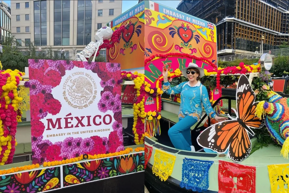 Imagen de trajinera de Xochimilco en canales de Londres se vuelve viral