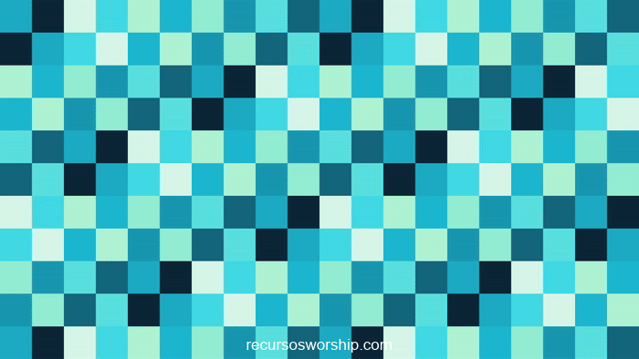 loop vj mosaico teal aguamarina damero