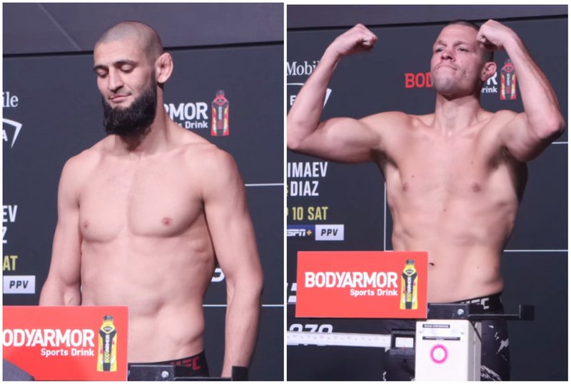 Нейт Диас няма да се бие с Чимаев след провала на кантара