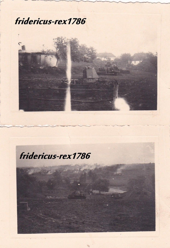 2 Fotos 4 elite T.-Div. Panzerjäger Russland mit