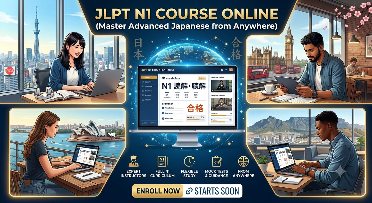 JLPT N1 Course Online Master Advanced Japanese from Anywhere