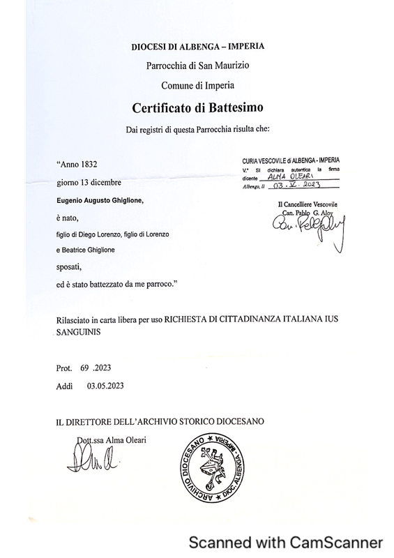 Nascita Ghiglione (AVO)