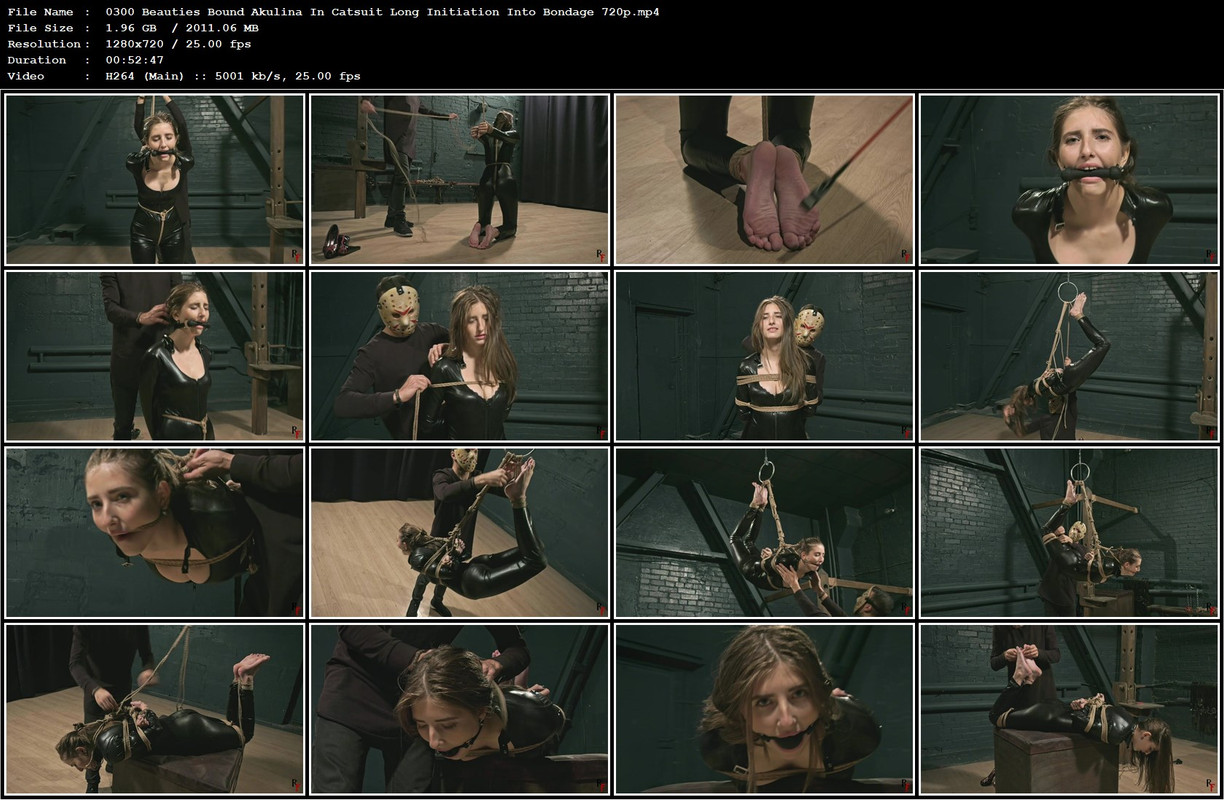 0300 Beauties Bound Akulina In Catsuit Long Initiation Into Bondage 720p.mp4
