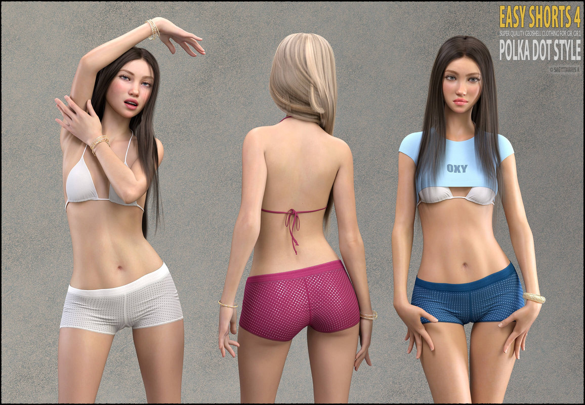 EASY SHORTS 4 FOR GENESIS 8 AND 8.1 FEMALE