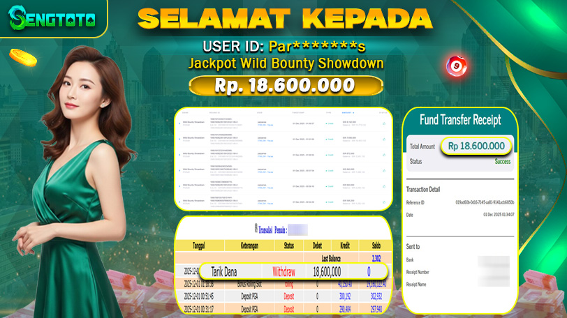 BUKTI PEMBAYARAN SLOT WILD BOUNTY SHOWDOWN