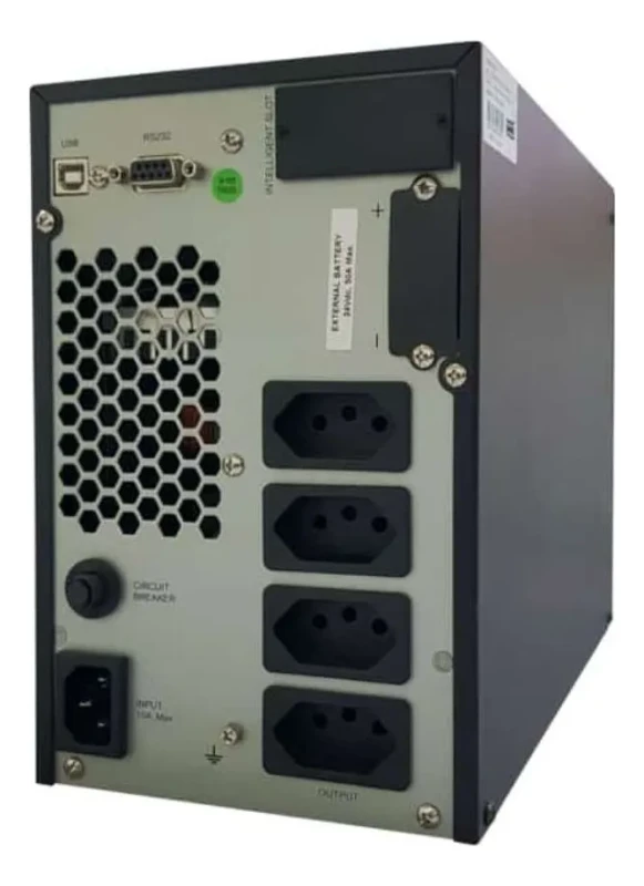 Painel traseiro do Nobreak Senno VT