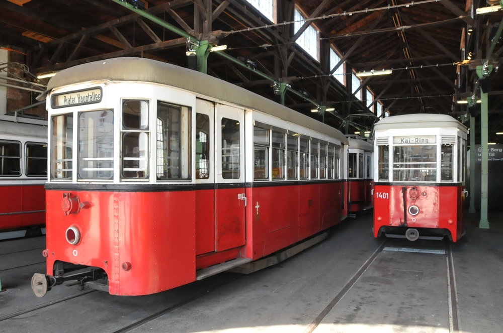 Tramvajski muzej u Beu 3-G-Wien-tramvajski-muzej-prikolice-k6-Lohnerwerke-i-b-1401-Waggonfabrik-Simmering
