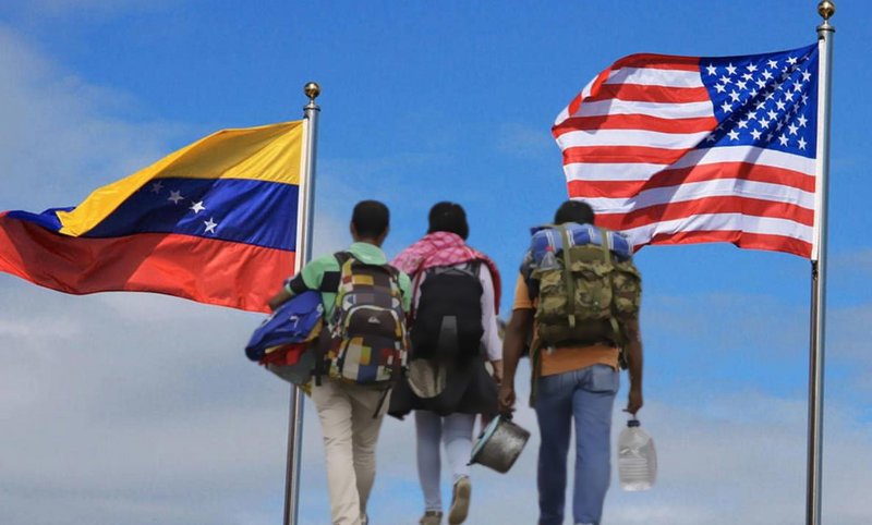 Migraantes venezolanos en Estados Unidos