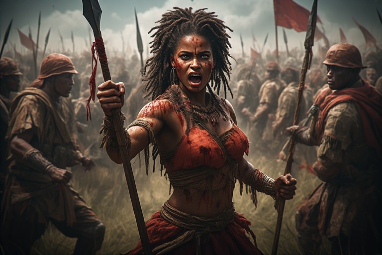 Africa-World-girl-warrior-hold-(9)