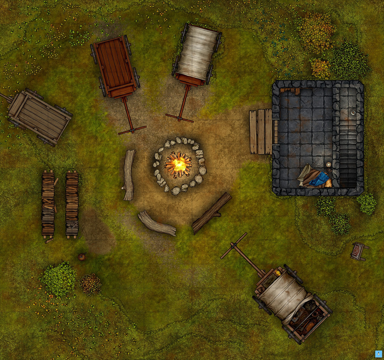 Stone House 16x15 Grid