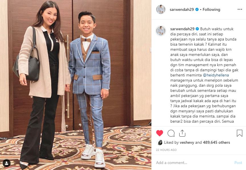 Sarwendah menjelaskan jika Betrand Peto belum percaya diri