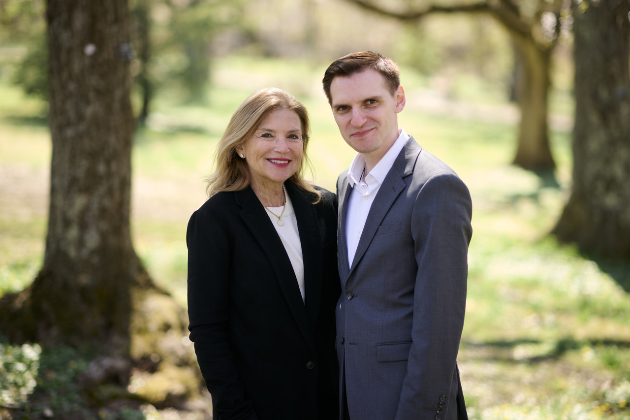 Jason with his mother