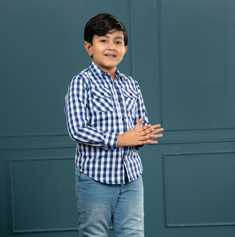 ঈদ স্পেশাল! Boys Long Sleeve Check Shirt – ঈদের দিনকে আরও স্টাইলিশ এবং আরামদায়ক করে তুলুন ছেলে বাচ্চাদের!