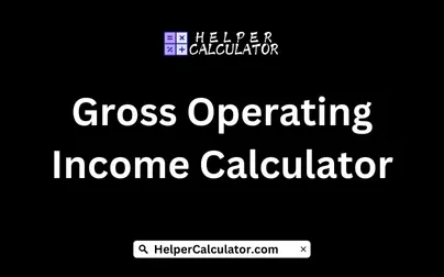 Gross Operating Income Calculator