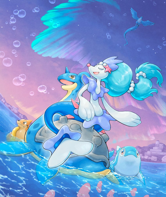 lapras-primarina-luvdisc-articuno-floatz