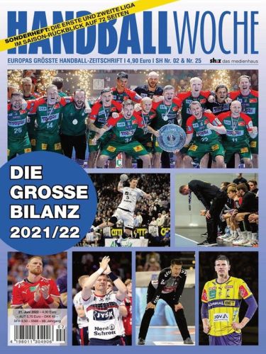 Cover: Handballwoche Magazion No 25 vom 21  Juni 2022