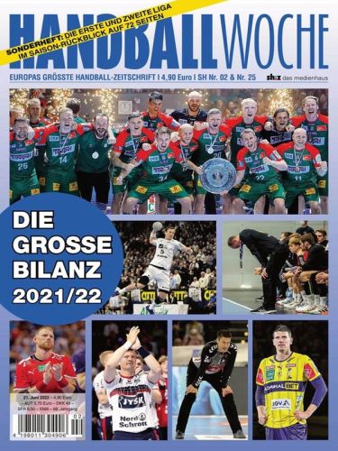 Cover: Handballwoche Magazion No 25 vom 21 Juni 2022 Cover: Handballwoche Magazion No 25 vom 21 Juni 2022