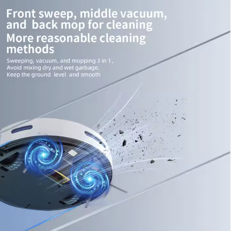 Nexxo robot sweeper cleaning demonstration