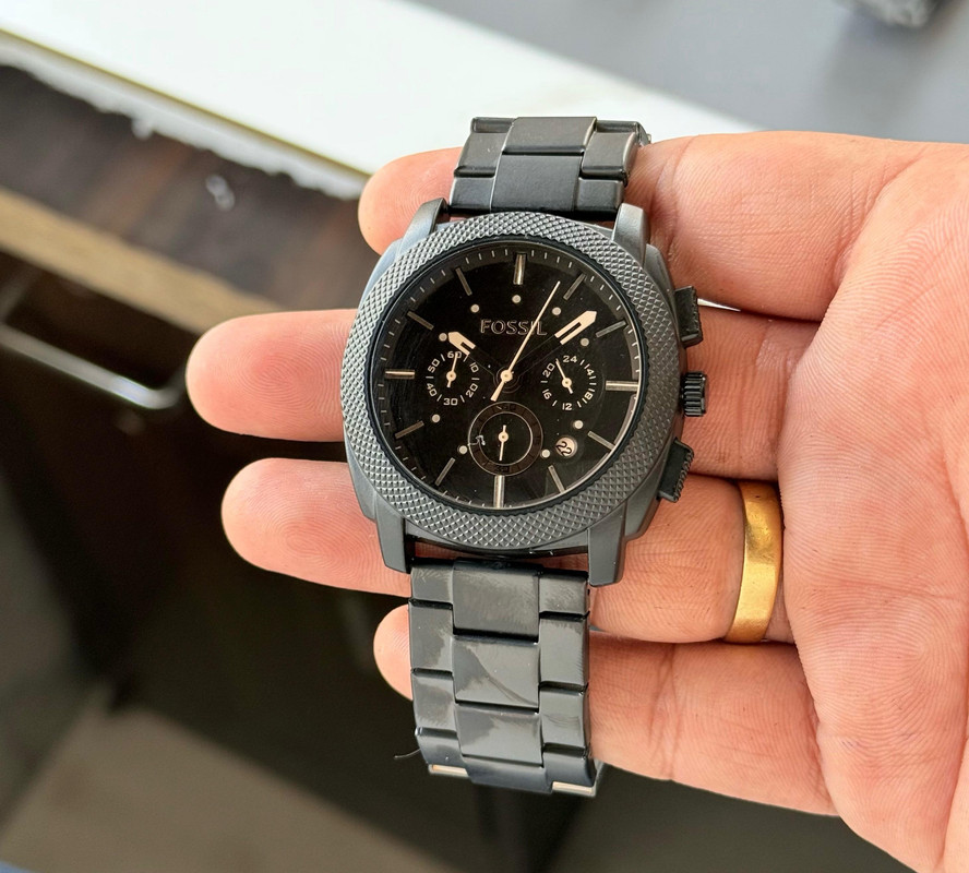 Mepto shop New luxury watch Fossil black strap