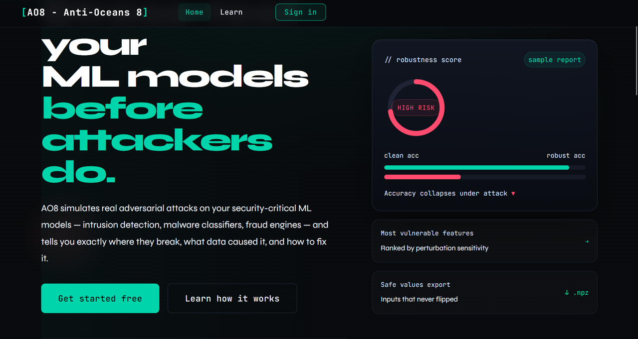 Landing page