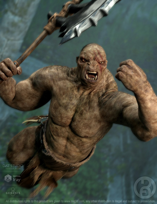 Troll Beast for Genesis 8 Male(s)