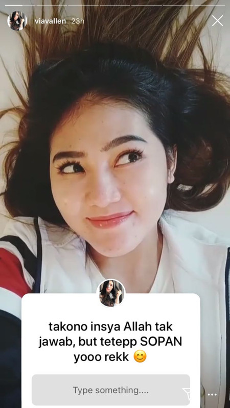 insta story Via Vallen