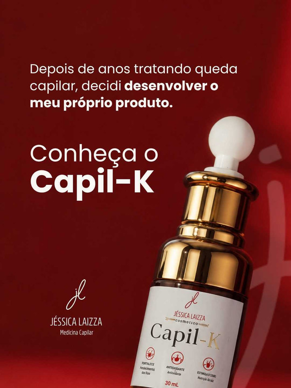 Capil-K — produto exclusivo da Dra. Jéssica Laizza