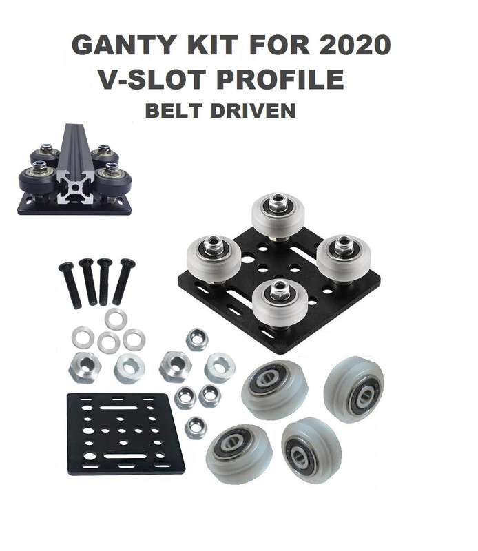 V Gantry Plate Kit, V Wheel Plate Pulley Kit Lega Di Alluminio A Basso - Foto 14
