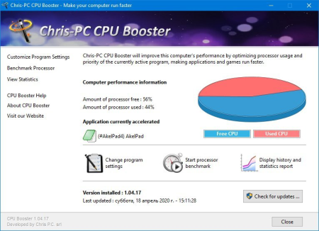 Chris-PC CPU Booster 2.08.08